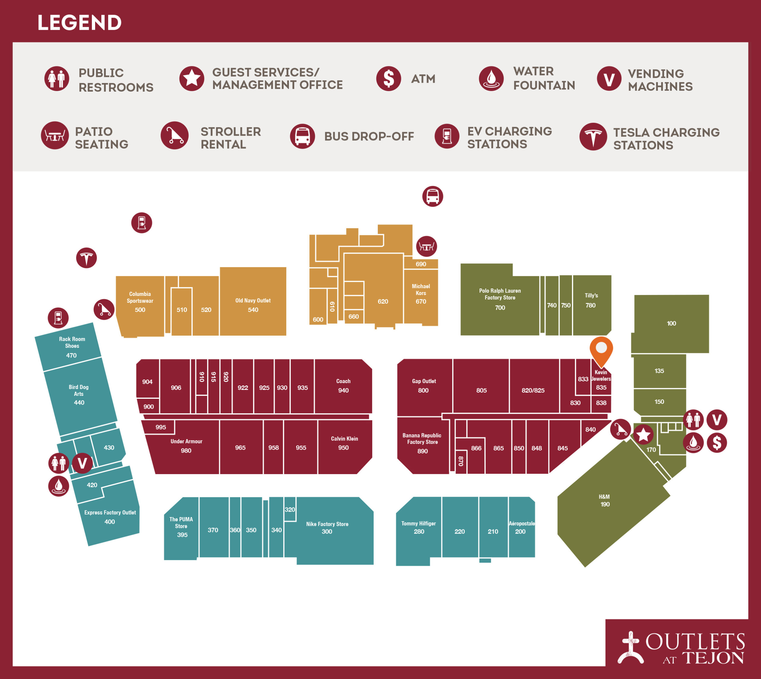 kevin jewelers location map #835