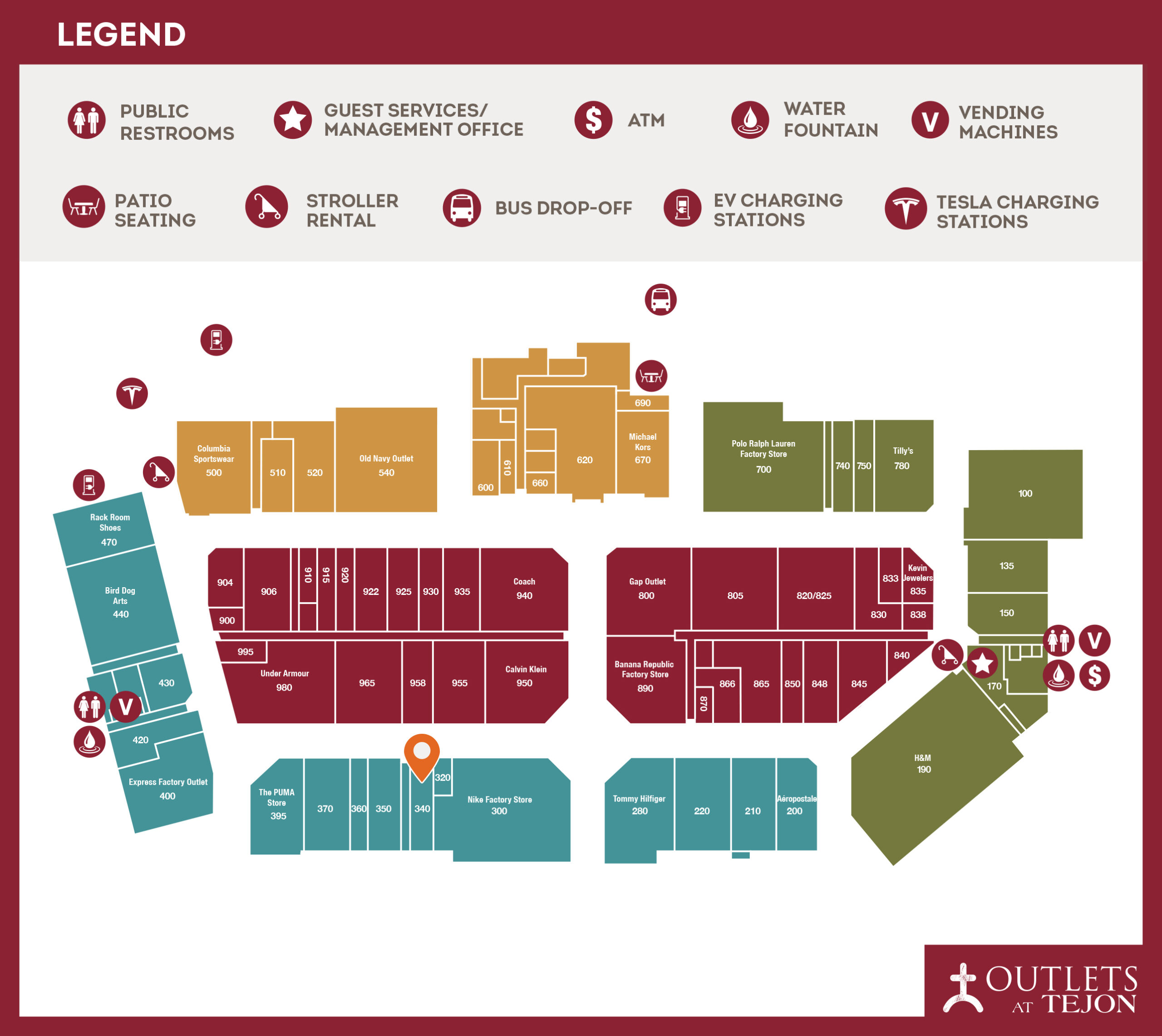 US polo association location map #340