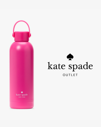 hot pink kate spade hard walled water bottle