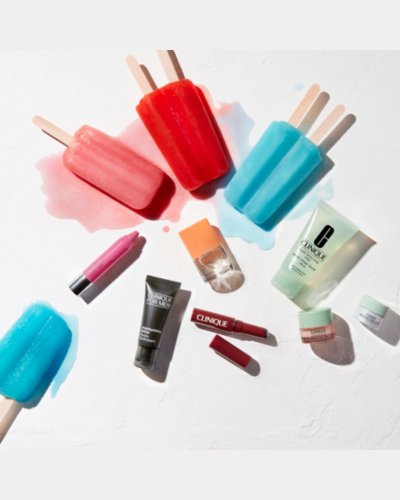 popsicles, makeup and skin products