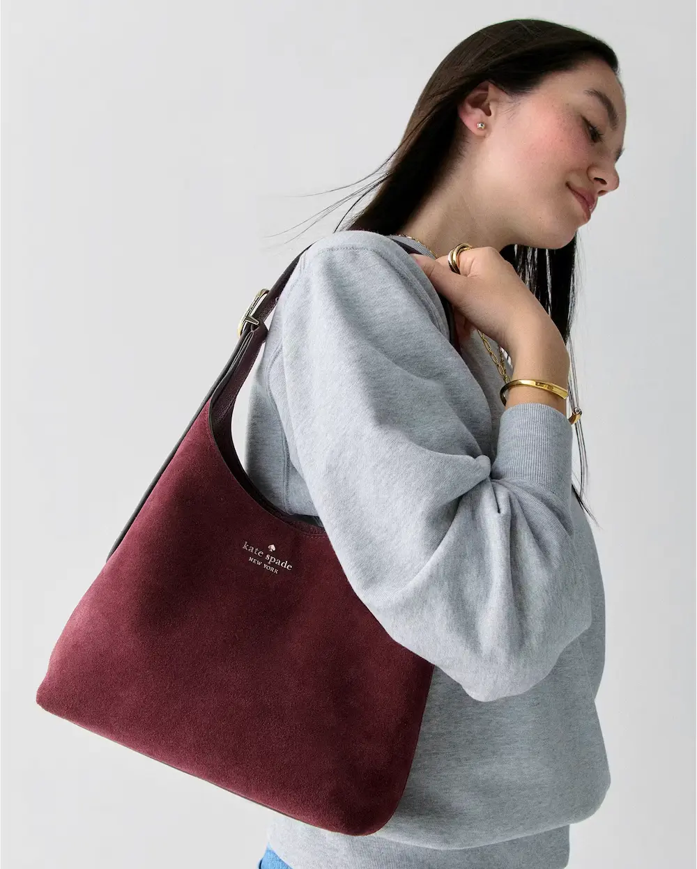 Female Katespade Wearing Purse