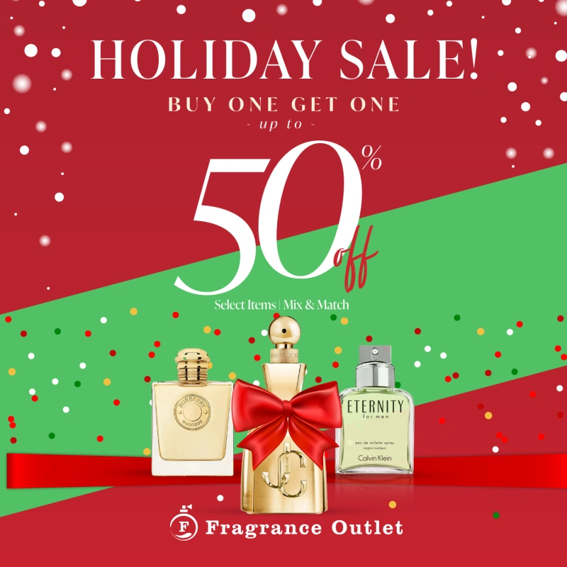 Fragrance Outlet cologns and discount banner