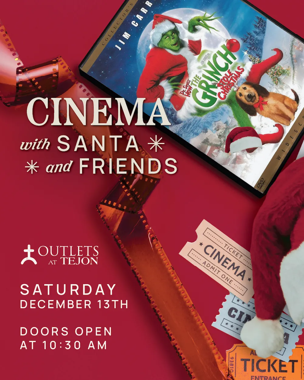 Cinema under the stars event banner - December 2025