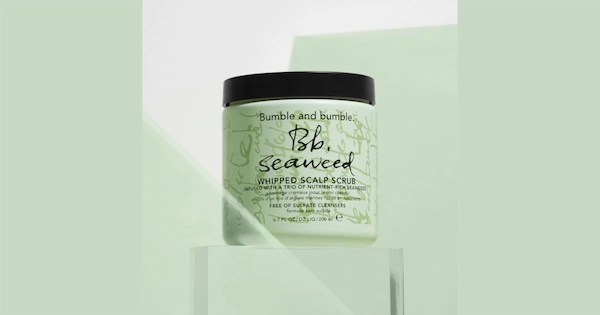 Scalp scrub beauty products green bottle