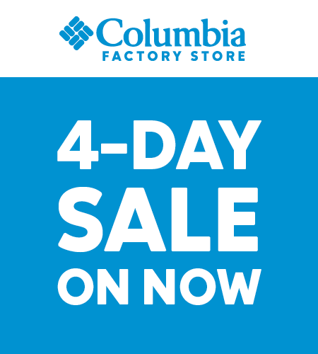 Columbia 4 Day Sale Banner