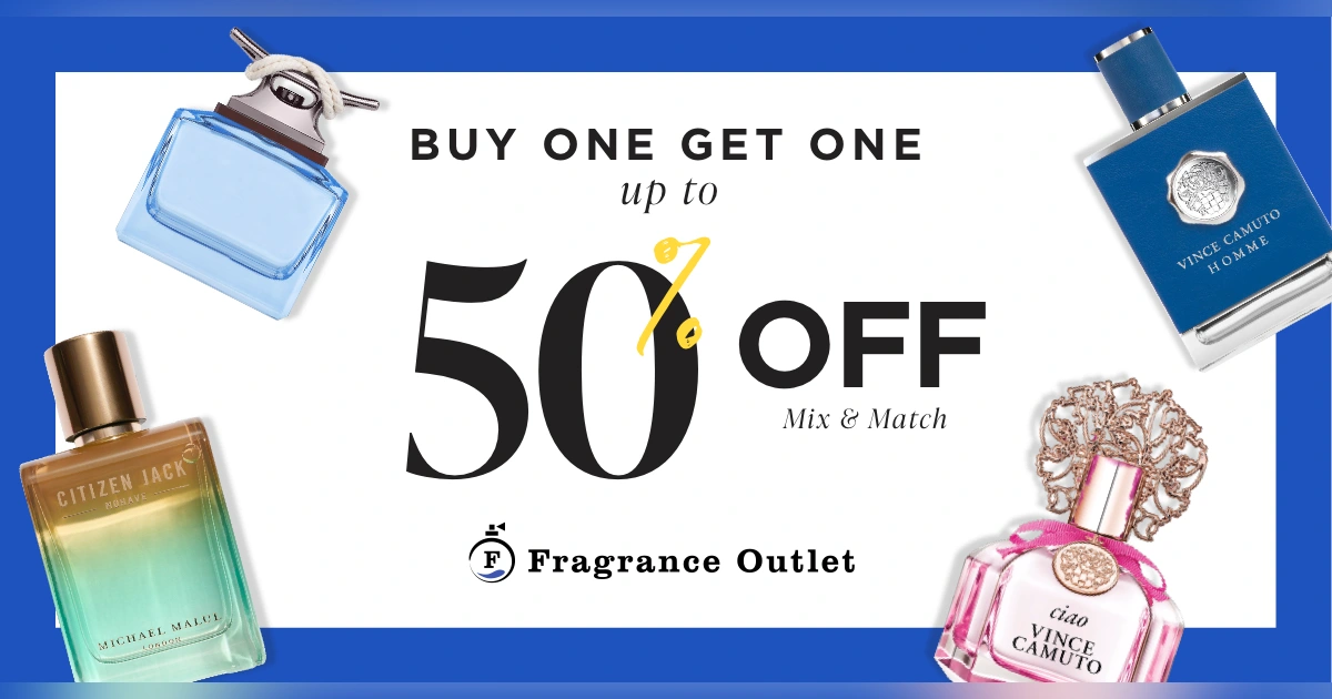 Fragrance Outlet 50% sale banner