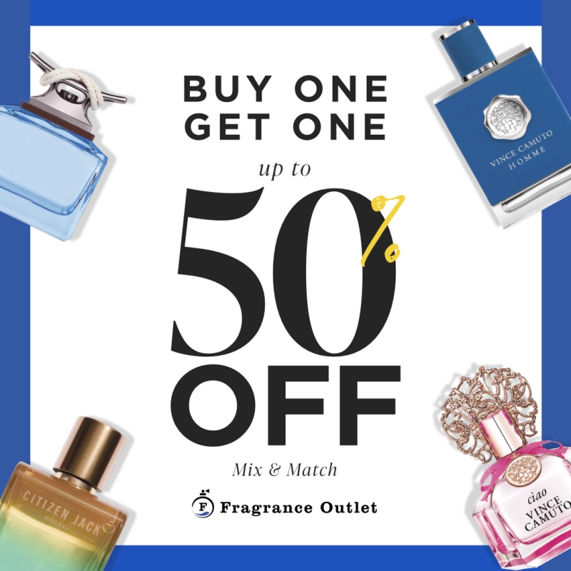 Fragrance Outlet 50% sale banner