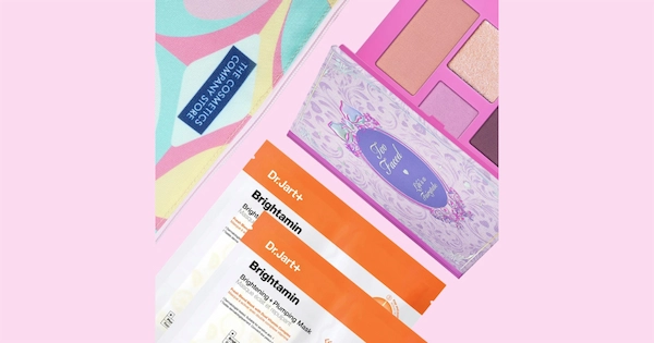 Make up beauty products collage