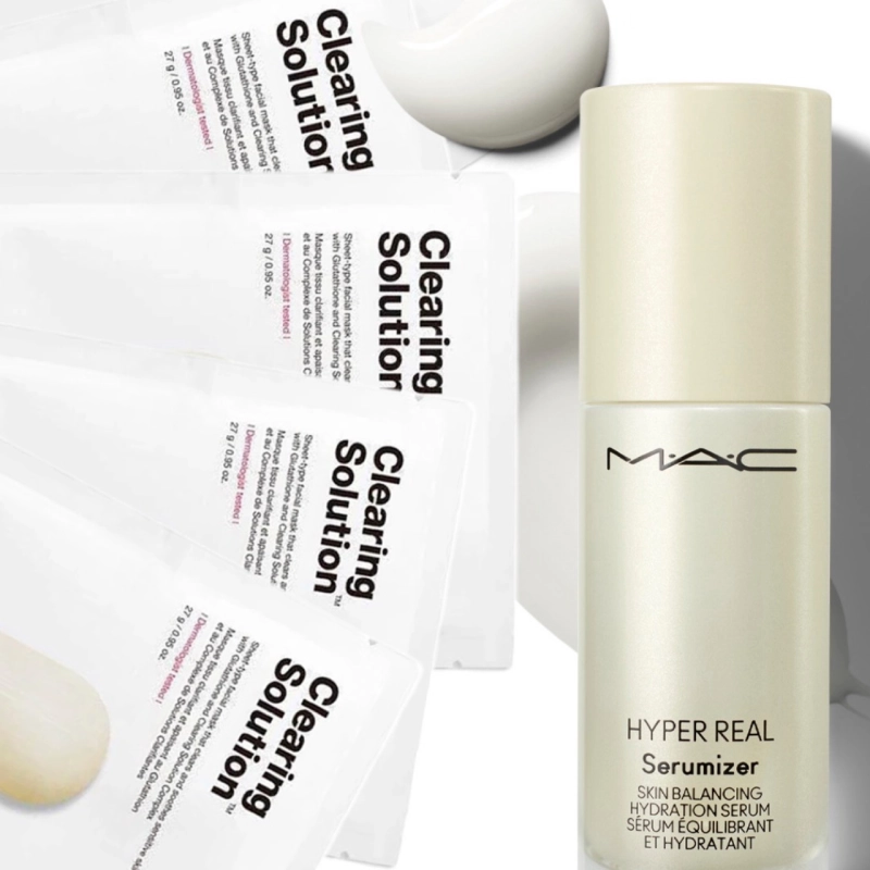 Beauty products stylishly displayed