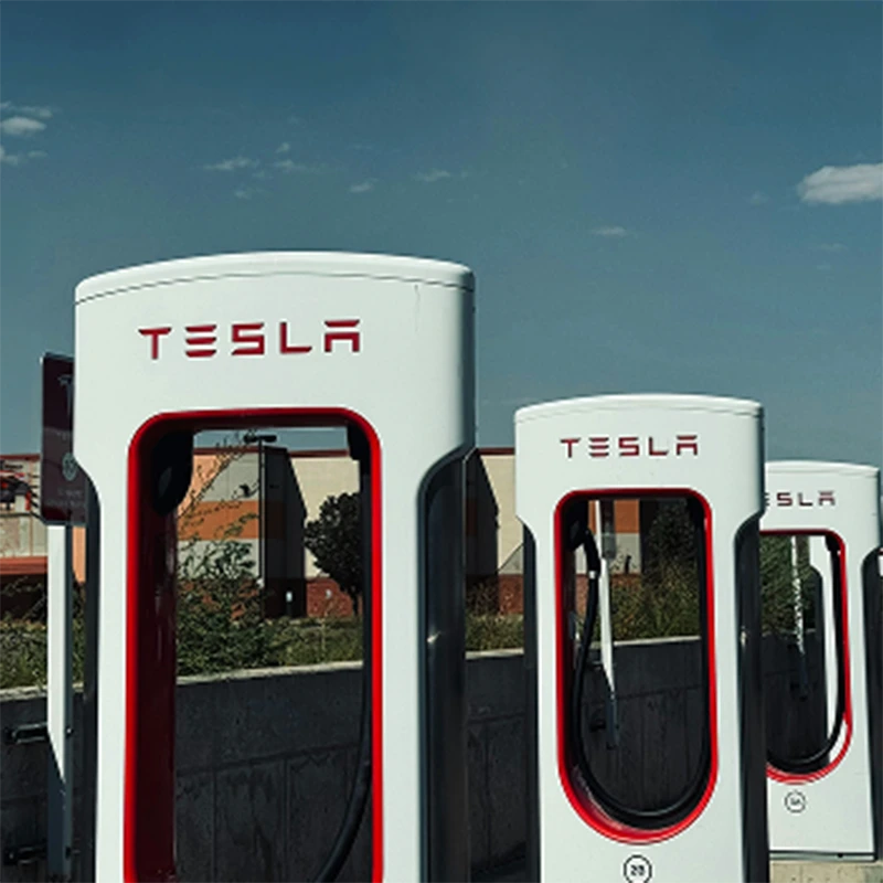 Tesla  super chargers at Tejon Outelts