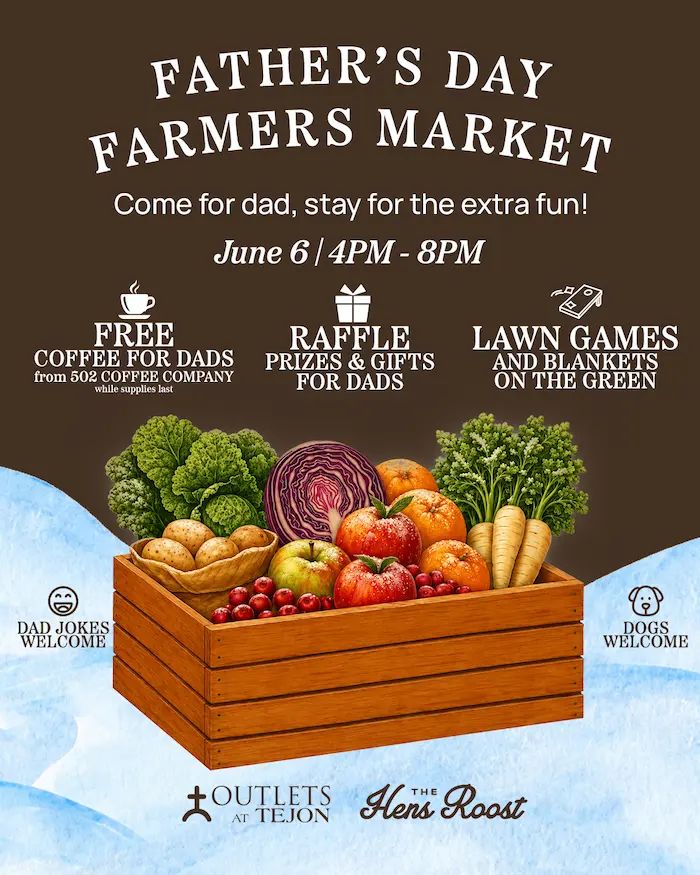 Father's day farmer's market poster