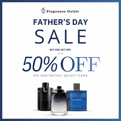 Fragrance Outlet 50% sale banner