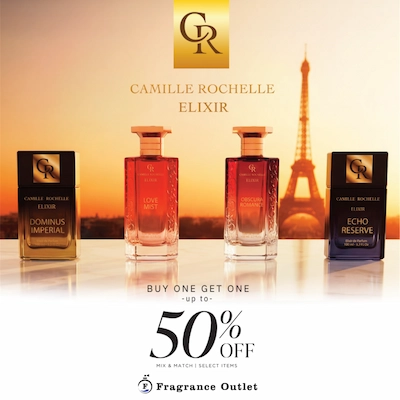 Camille Rochelle Elixir bottles at Fragrance outlet