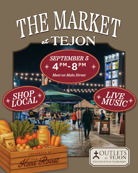 The market at Tejon September banner