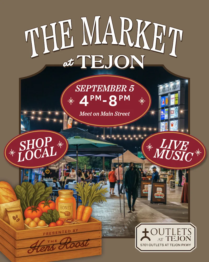The market at Tejon September banner