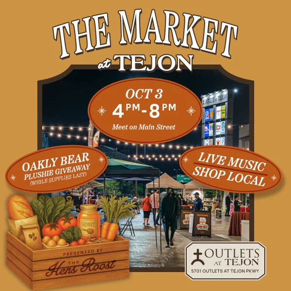 Farmers market banner for October 3rd