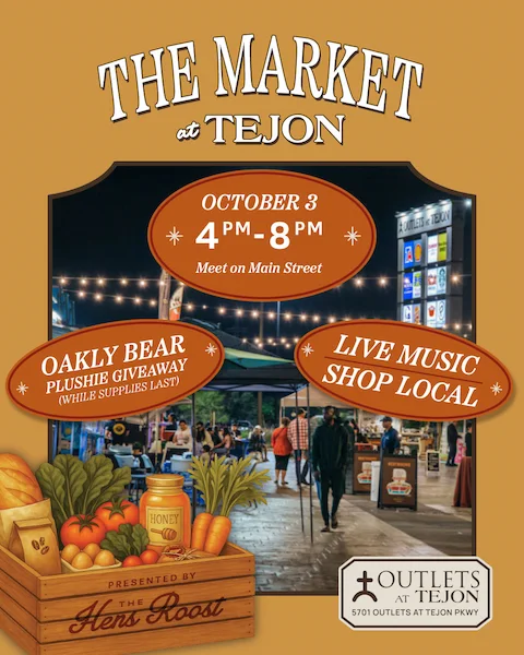 Farmers market banner for October 3rd