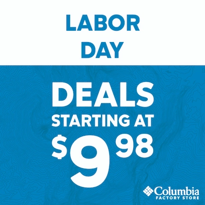 Columbia Labor Day deals 2026 banner