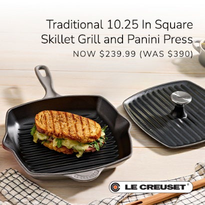 Skillet grill and panini press by Le Creuset