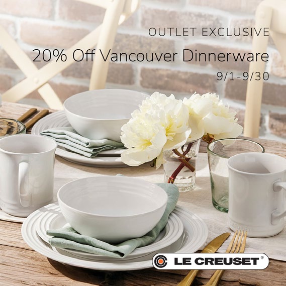 Vancouver dinnerware set from Le Creuset
